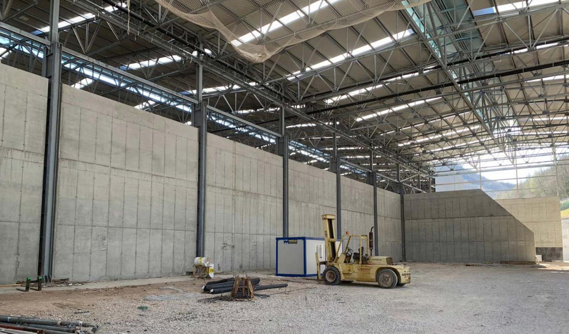 Construction of a new industrial building